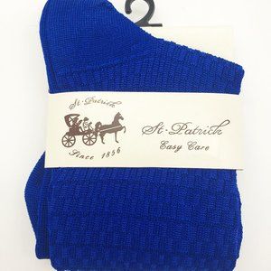 Men’s Royal Blue Silky Dress Socks
